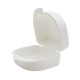 Container for dentures 7.5x6.5x4 cm, white